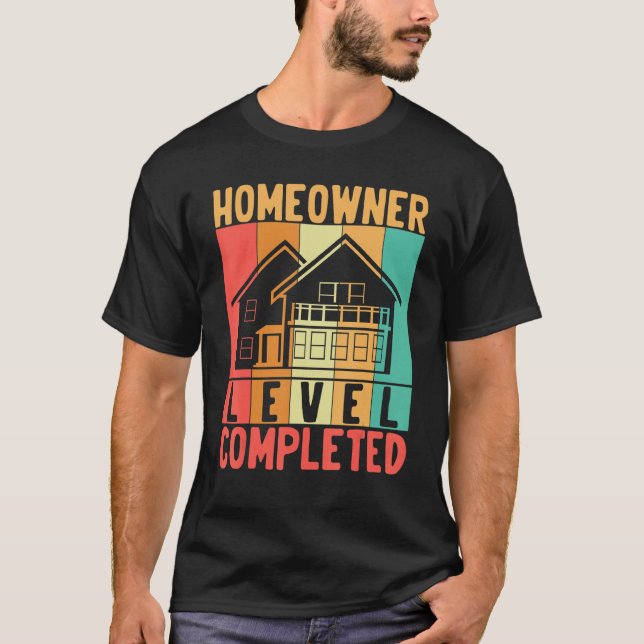 First Time Homeowner Gamer For Moving Announcement T-Shirt (Front)