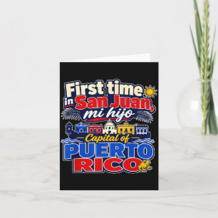 First Time In San Juan Capital Of Puerto Rico Card