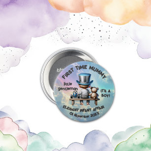 First time Mommy - It's a Boy 7.5 Cm Round Badge