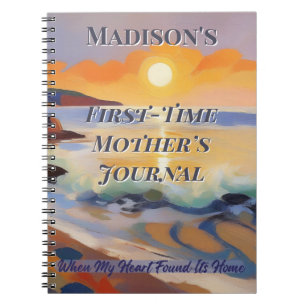 First-Time Mother’s Journal–Personalized Keepsake Notebook