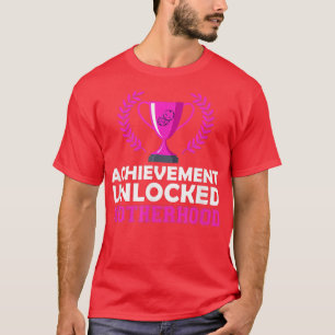First Time Mum Achievement Unlocked Motherhood T-Shirt