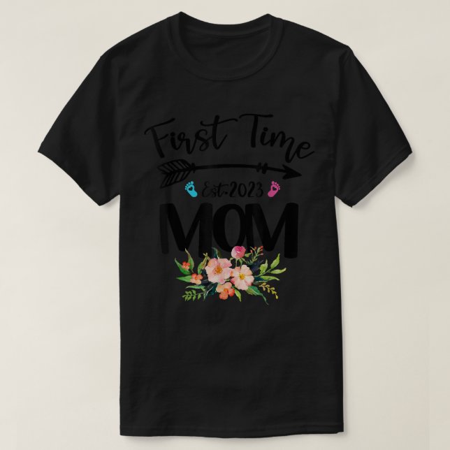 First Time Mum Est 2246 T-Shirt (Design Front)