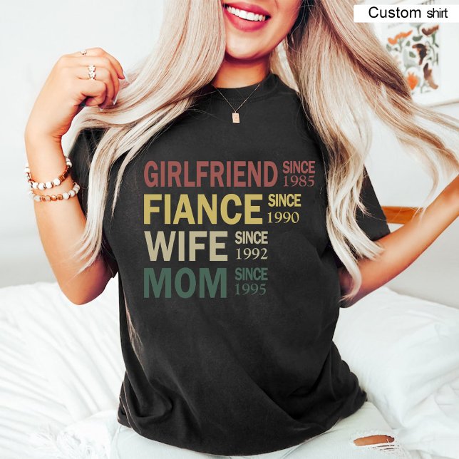 First Time Mum / Pregnancy Reveal Black T-Shirt (First Time Mom / Pregnancy Reveal Black T-Shirt)