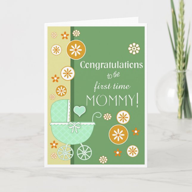 First Time Mummy Congratulations Card (Front)