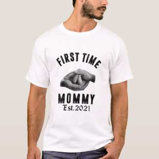 First Time Mummy New Mum Est 2021 T-Shirt