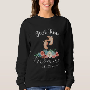 First Time Mummy To Be Mum Baby Shower Custom Sweatshirt