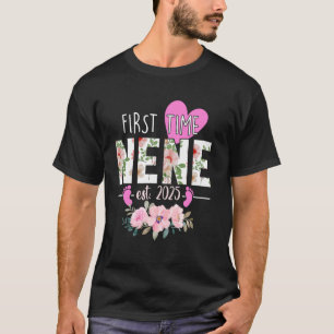 First Time Nene Est. 2025 Promoted To New Grandma T-Shirt