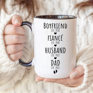First Time New Dad Gift From Wife Pregnancy Reveal Mug