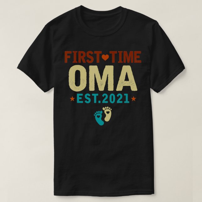First Time Oma Est T-Shirt (Design Front)