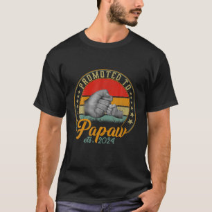 First Time Papaw Est 2024 Men Vintage Soon To Be T-Shirt