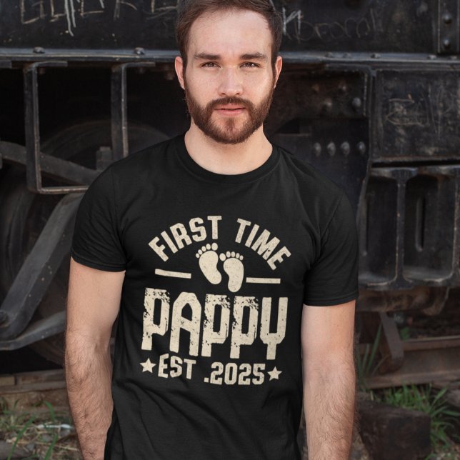 First Time Pappy – New Dad Gift T-Shirt (Creator Uploaded)