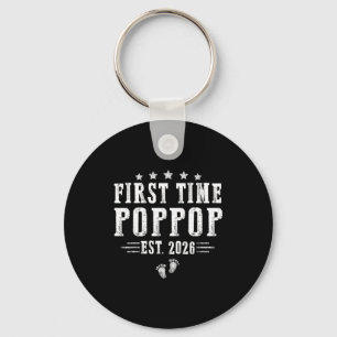 First Time Pp Est.2026 Father's Day Promoted To Pa Key Ring