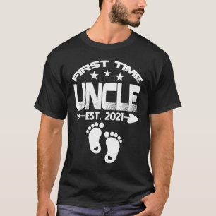 First Time Uncle 2021 New Uncle to be  Baby T-Shirt