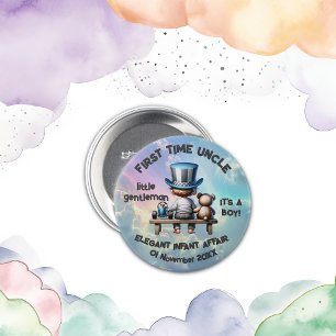 First time Uncle - It's a Boy 7.5 Cm Round Badge