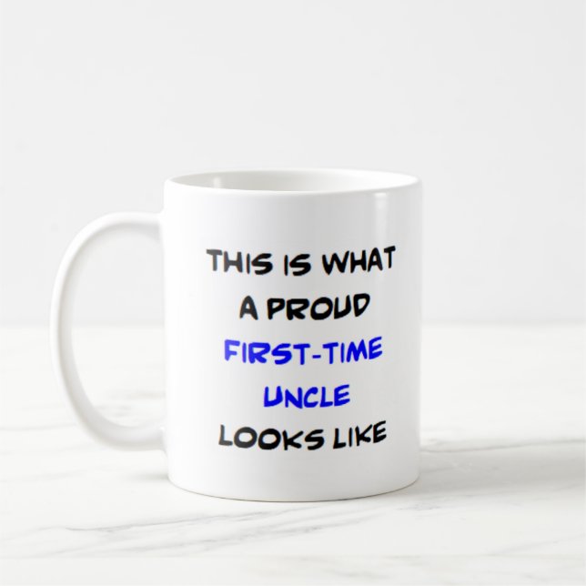 first-time uncle, proud coffee mug (Left)