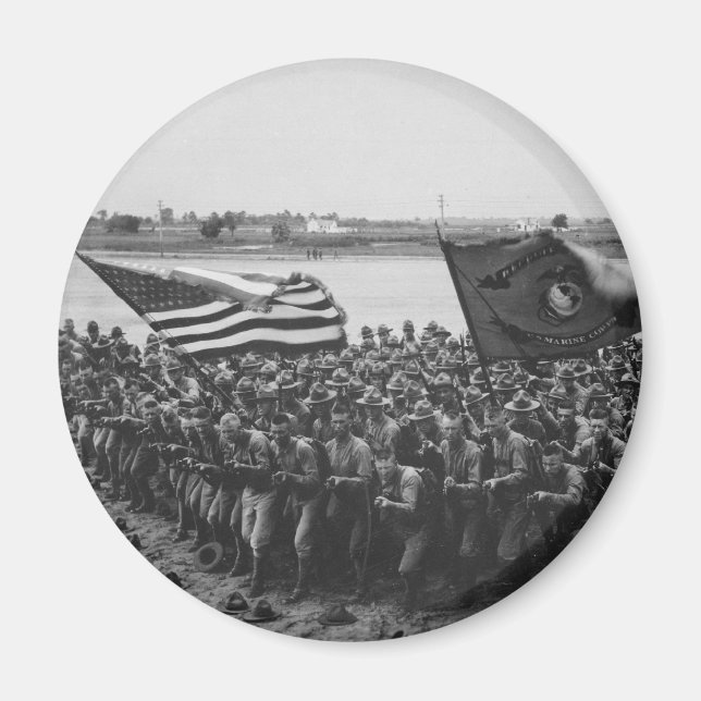 First to Fight - US Marines - 1918 Magnet (Front)