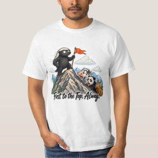 First to the Top, Always Honey Badger Mountain T-Shirt