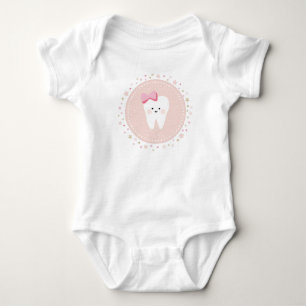 First Tooth baby girl outfit Bodysuit