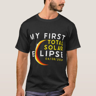 First Total Solar Eclipse April 8th Toddler Kids E T-Shirt