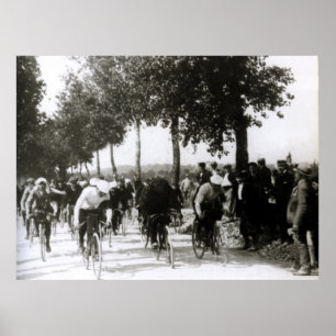 First Tour de France 1903 First Kilometre Cycling  Poster