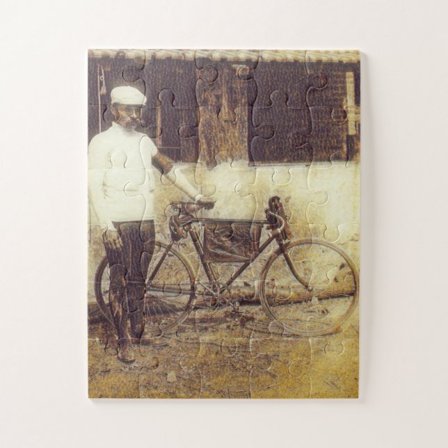 First Tour De France 1903 Winner Maurice Garin Jigsaw Puzzle (Vertical)