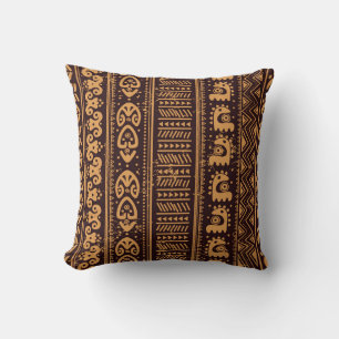 First tribal ethnic, seamless pattern. cushion