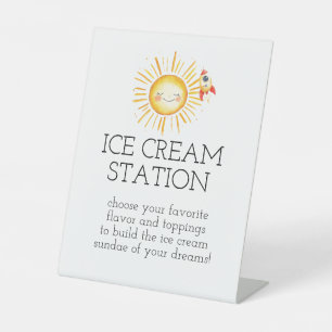 first trip around sun pedestal sign