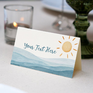 First Trip Around Sun Place Card Birthday Party
