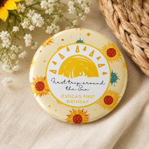 First Trip Around the Sun 1st Birthday 3 Cm Round Badge