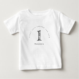 first trip around the sun 1st birthday  baby T-Shirt