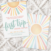 First Trip Around The Sun 1st Birthday