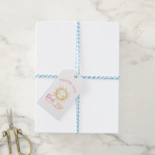 First trip around the Sun 1st Birthday Party  Gift Tags