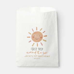 First Trip Around The Sun 1st First Birthday Favour Bag