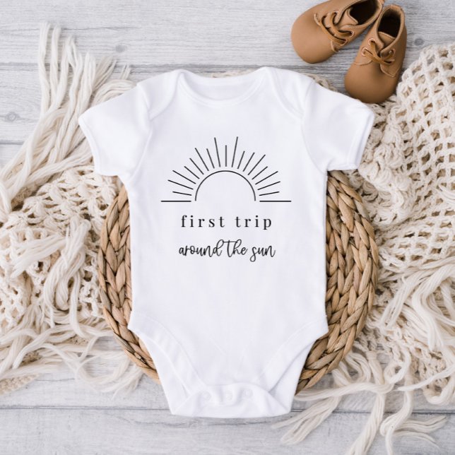 First Trip Around The Sun Baby Bodysuit (Creator Uploaded)