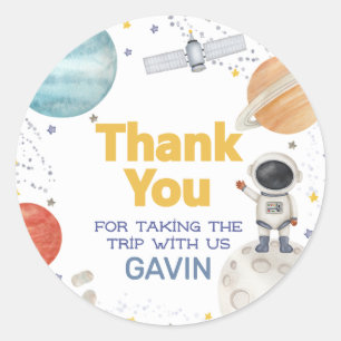 First Trip Around the Sun Birthday Classic Round Sticker