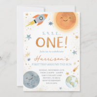 First Trip Around The Sun Birthday Invitation