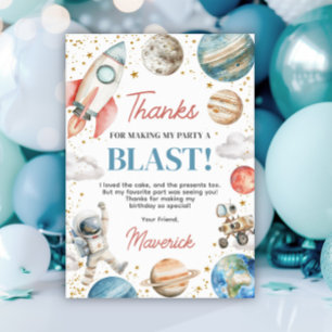 First Trip Around the Sun Birthday Thank You Invitation