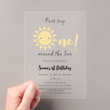 First Trip Around The Sun Cute 1st Birthday