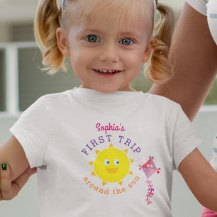 First Trip Around The Sun First Birthday Baby T-Shirt