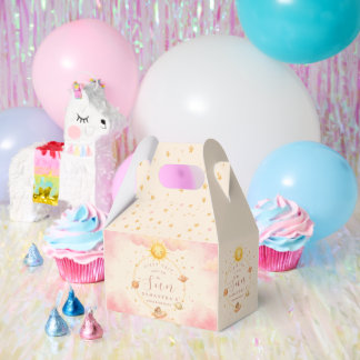 First Trip Around the Sun First Birthday Girl Favour Box