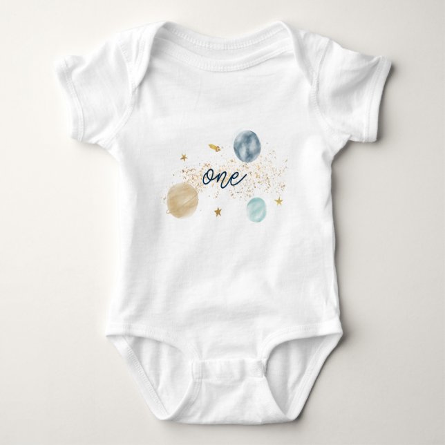 First Trip Around The Sun - First Birthday - Onise Baby Bodysuit (Front)