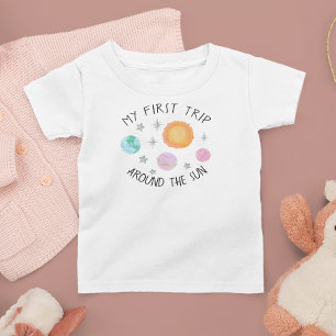 First Trip Around The Sun Girl's 1st birthday Baby T-Shirt