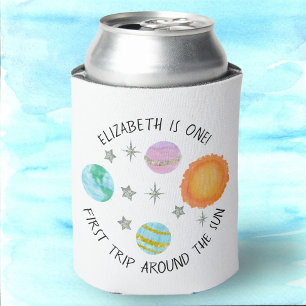 First Trip Around The Sun Girl's Birthday Can Cooler