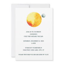 First trip around the sun invitation