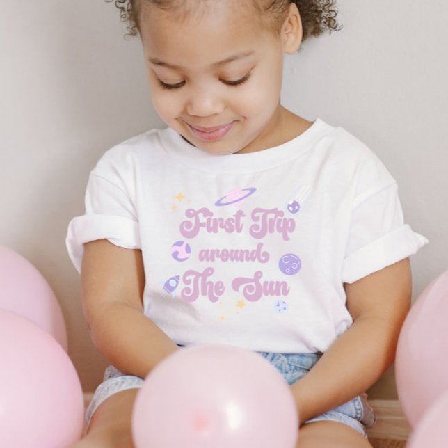First Trip Around The Sun Space 1st Birthday Baby T-Shirt (Creator Uploaded)