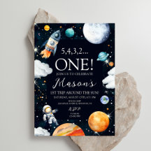 First Trip Around The Sun Space Birthday