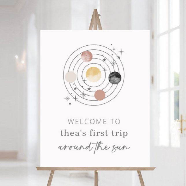 First Trip Around The Sun Space Welcome Sign (Creator Uploaded)