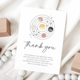 First Trip Around The Sun Thank You Card