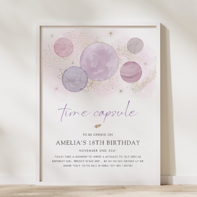 First Trip Around the Sun Time Capsule Sign (Creator Uploaded)