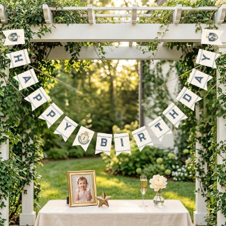 First Trip Around the SunHappy Birthday  Bunting